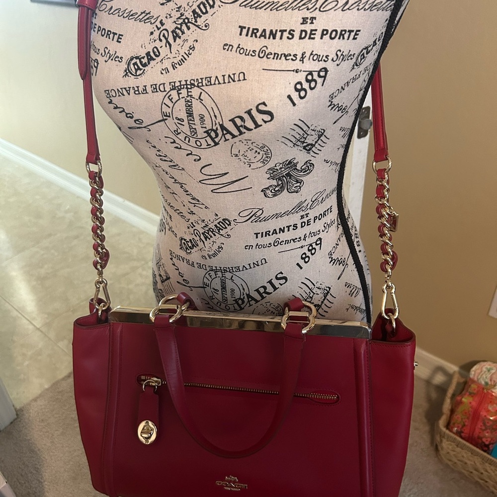 Coach Cherry Red Shoulder Bag